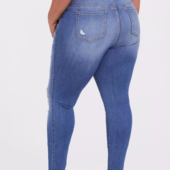 Torrid Jegging - Premium Stretch Medium Wash 20 Regular 20r - Picture 2 of 14